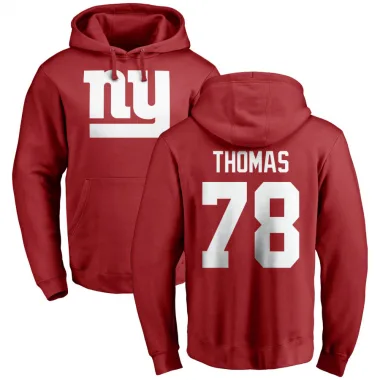 Red Youth Andrew Thomas New York Giants Pro Line Logo Pullover Hoodie