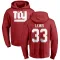 Red Youth Dion Lewis New York Giants Pro Line Logo Pullover Hoodie